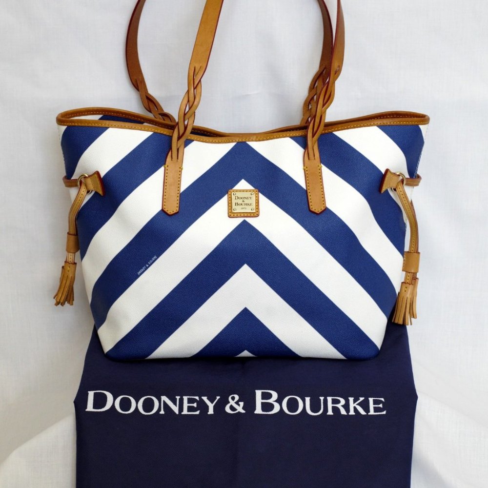 DOONEY & BOURKE Chevron Tassel Tote